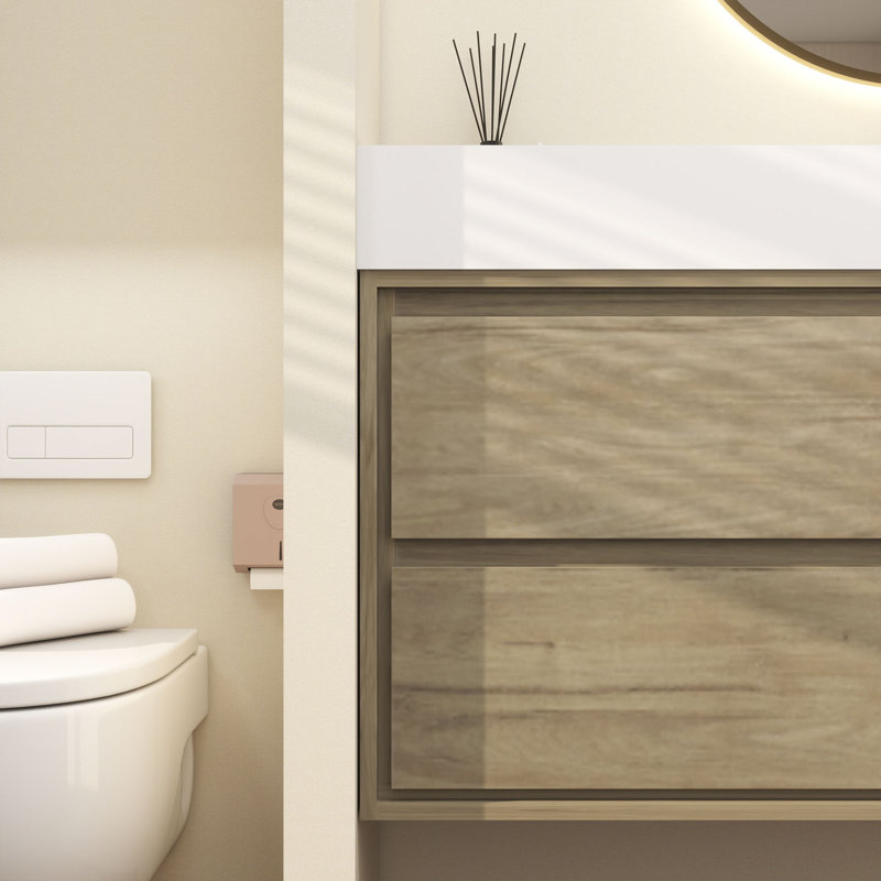 Base de meuble-lavabo 60 po Victoria, Chêne blanc