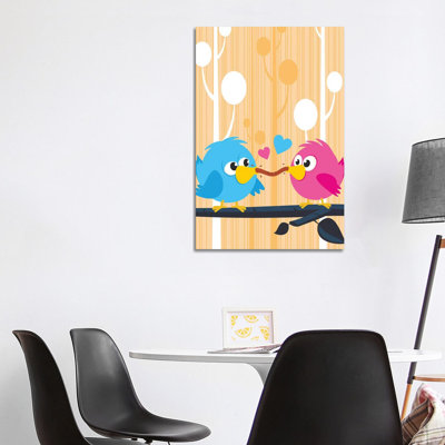 Lovebirds by James Lee - Wrapped Canvas Gallery-Wrapped Canvas Giclée