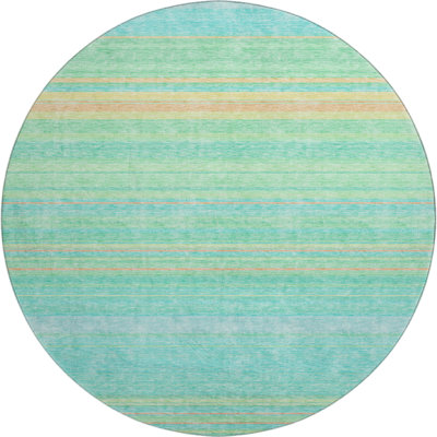 Premium Machine Washable Prisco Aqua Rug