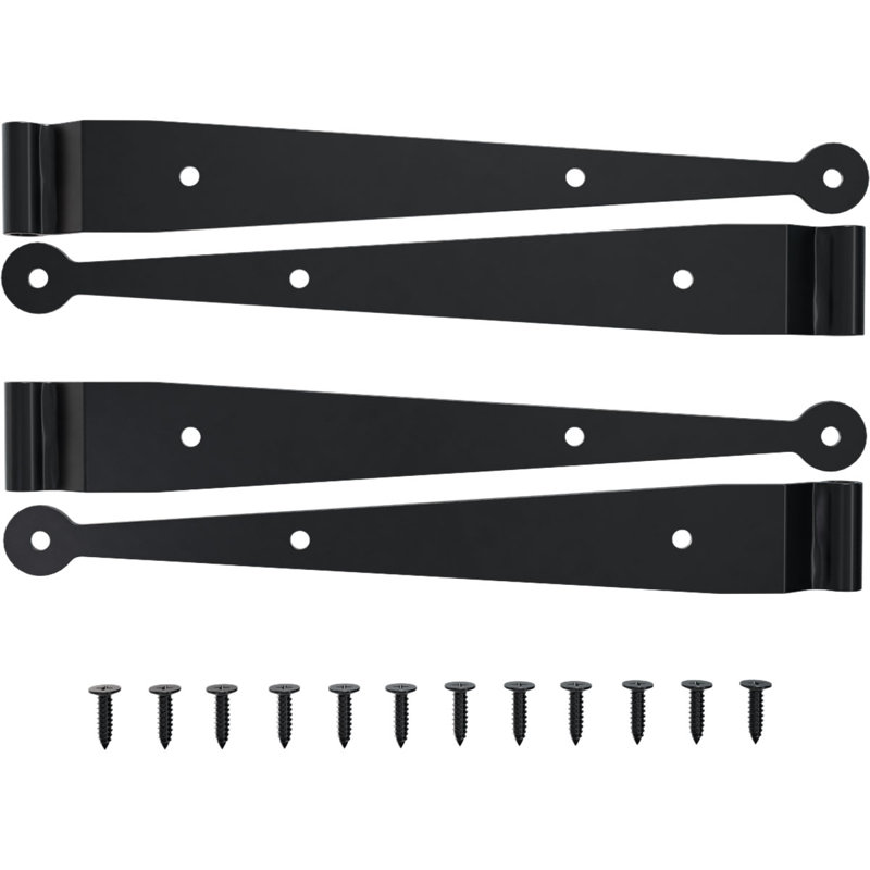Charnière à sangle SteelTek l 12 po avec ensemble de volets à charnière décalée de 1/2 po, pour les hauteurs de 12 po à 36 po (comprend 2 paires de charnières)