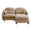 Canapé modulaire en L avec repose-pieds, tissu chenille doux-1304370904