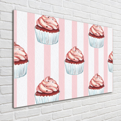 Cupcakes - No Frame Print on Glass