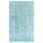 Tapis turquoise à transition de couleur 4 pi 9 po x 7 pi 9 po