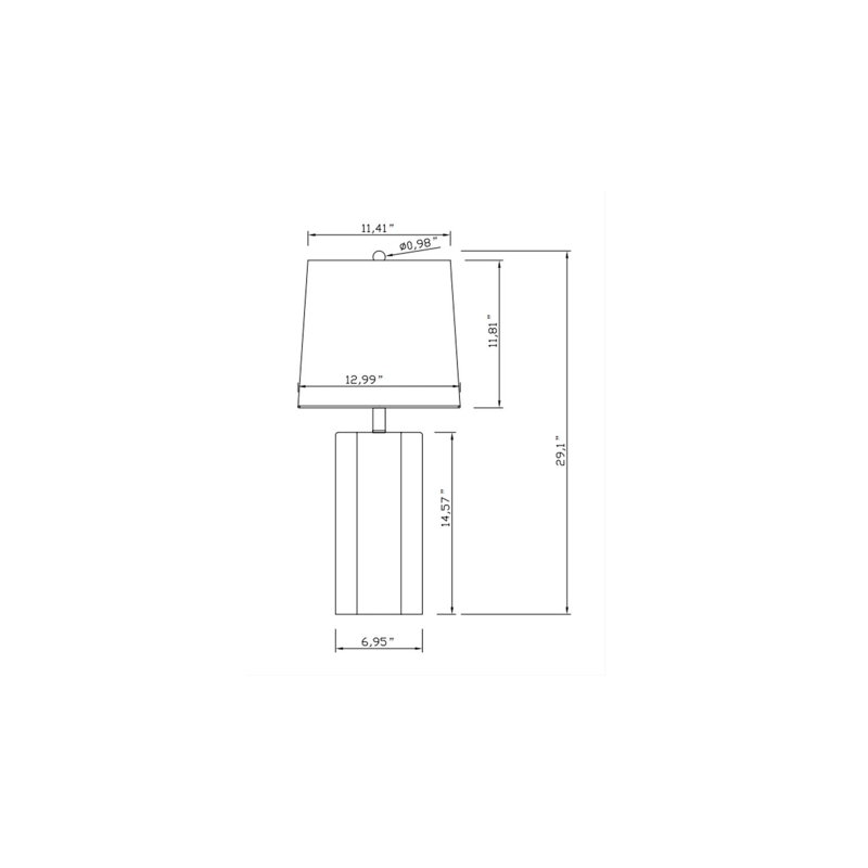 Lampe de table Trotti, Blanc
