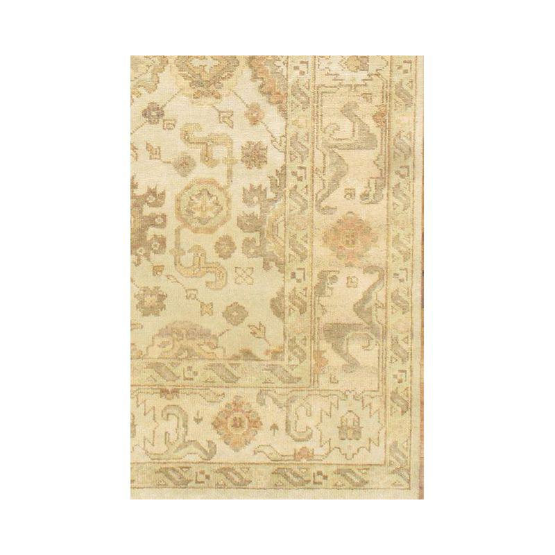 Wool Oriental Area Rug in Beige