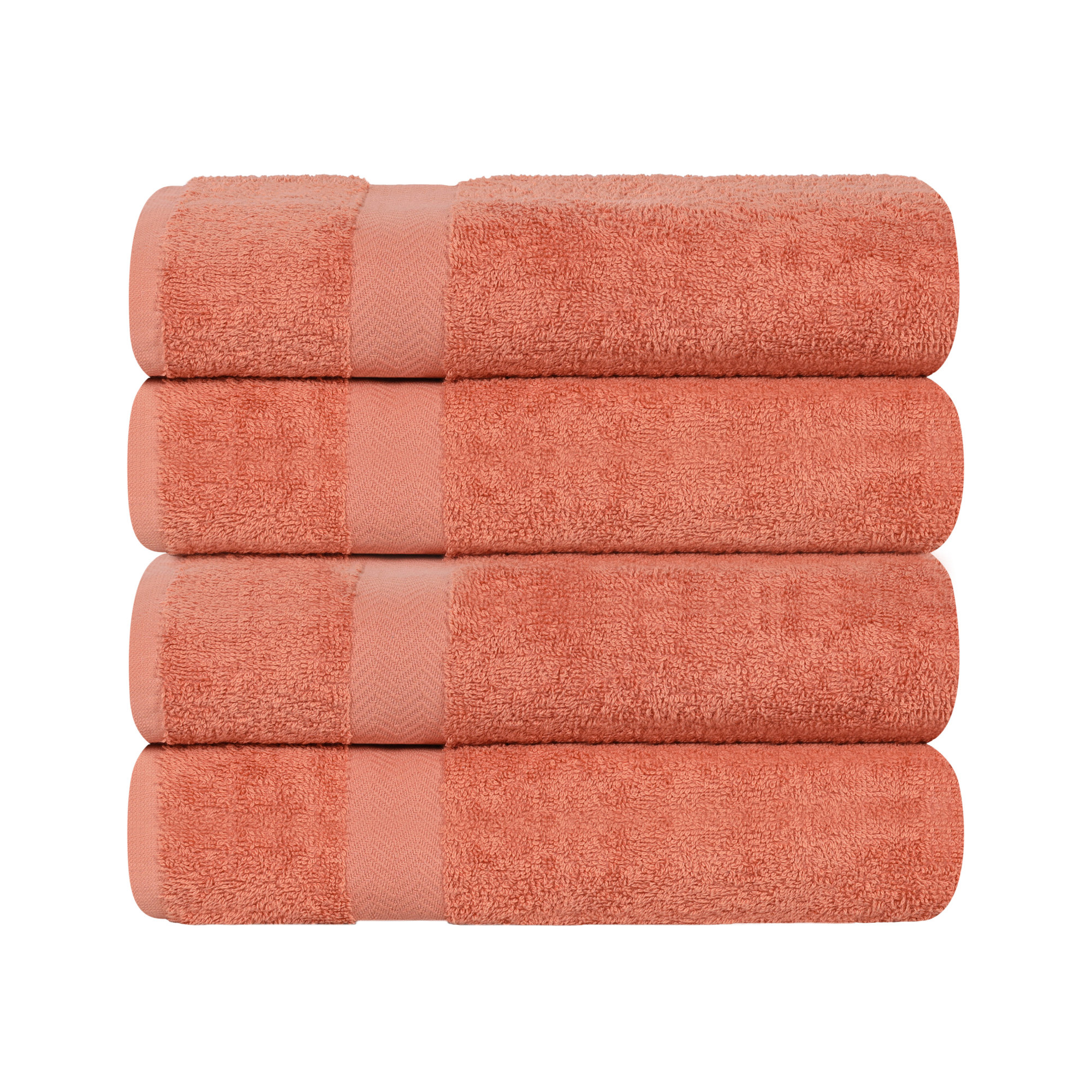 Franklin Cotton Lightweight Quick-Drying Bath Towel, Coral