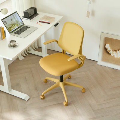 Chaise de bureau ergonomique en filet avec accoudoirs rabattables, support lombaire réglable, fonction berçante et vérin à gaz de classe 3 de SGS - Chaise de bureau pivotante moderne pour bureau à domicile, bureau d'étude et bureau d'ordinateur