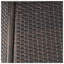 Corsica 46.5" Square Wicker Dining Table in Brown for Outdoor Use