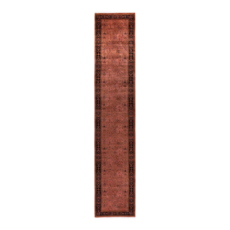 Tapis noué à la main Zampardi, unique en son genre - rose