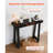 36 in Console Table, Modern Desk Behind the Couch, Wooden Rectangle Entrance Desk, Narrow Long Sofa Table Accent Stand, Ideal for Hallway, Bedroom, Living Room, Foyer, Easy Assembly, Black-2100322699-2100322696