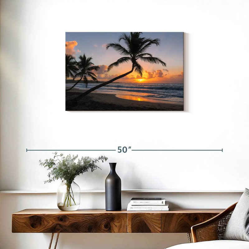 Gillard Tropical Island Sunset, 20" H x 30" W