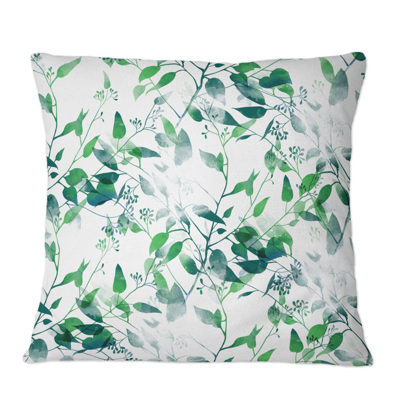 Floral Throw Pillow, 16" x 16"