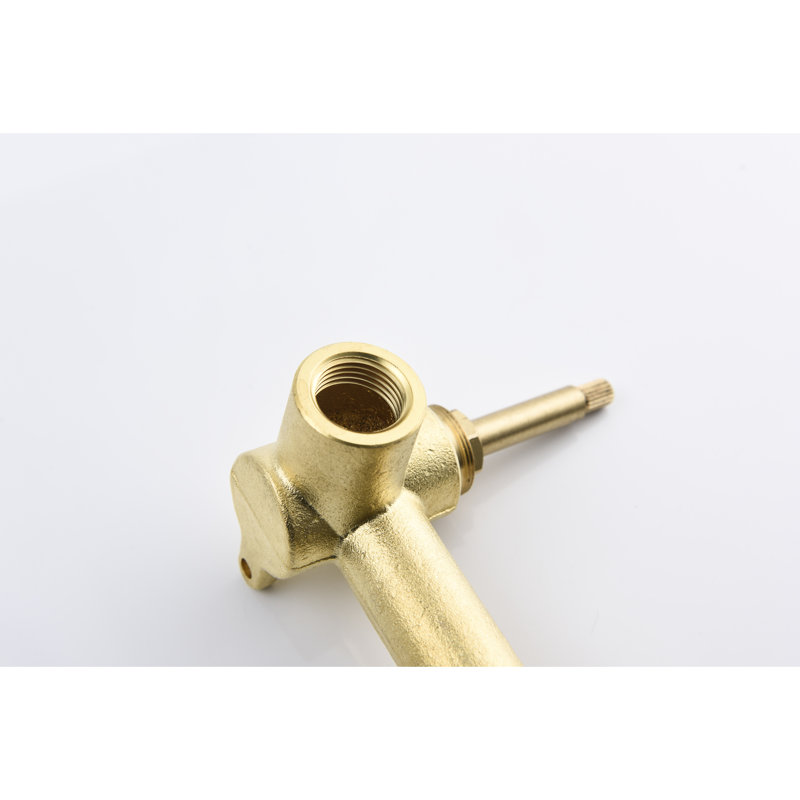 Wall Mounted Matte Black Bathroom Sink Tap - Brass & Smooth Water Control Construction, Matte Black/Brushed Gold