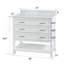 Meuble-lavabo simple 37 po avec plateau en marbre de Carrare Rex