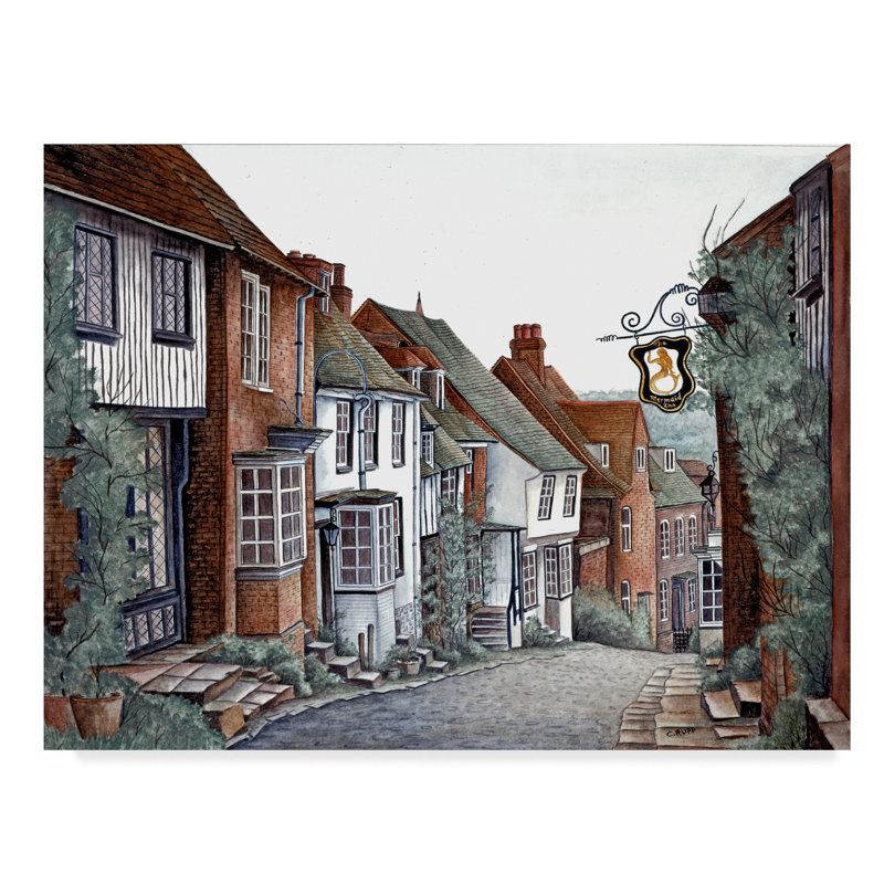 « seigle, angleterre », reproduction de peinture à l’acrylique sur toile tendue, H 35 po x l 47 po x P 2 po