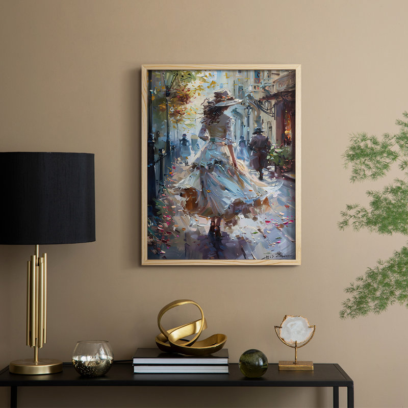 «WOMEN Series DCCxxxvii», reproduction encadrée - bois massif, Naturel, H 21 po x l 17 po