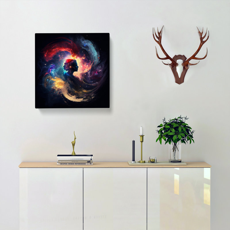 Galaxy Gestural Art - Print