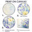 Lavande, couleurs, fleurs sauvages, bouquet III, impression sur toile-326280917-326280914-326280916