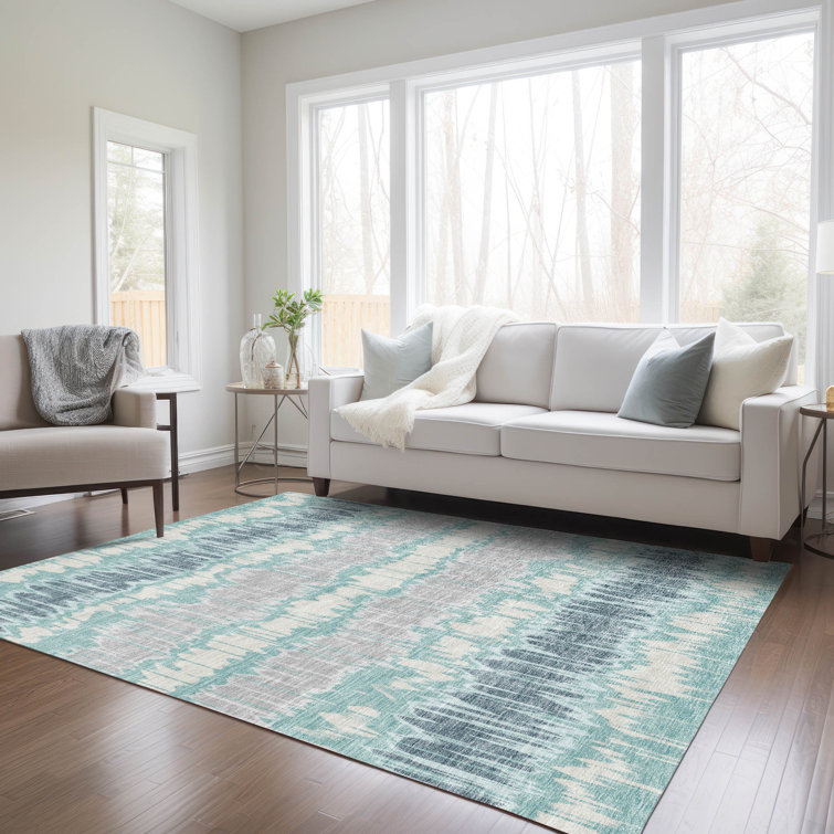 Lamanna Washable Striped Indoor / Outdoor Rug