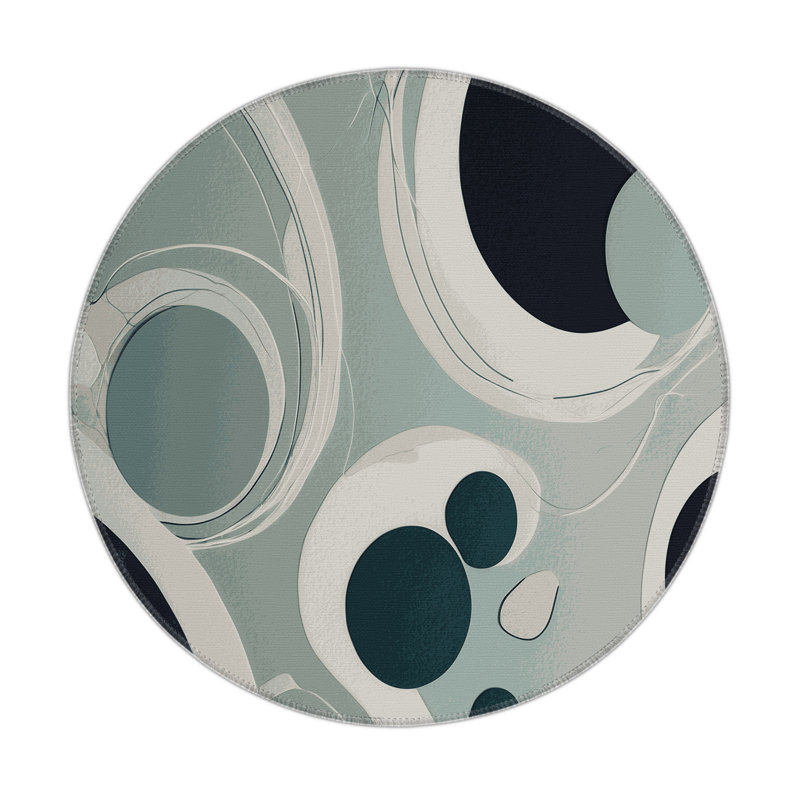 Luminous Cluster Indoor And Outdoor Area Rug, Round 5'