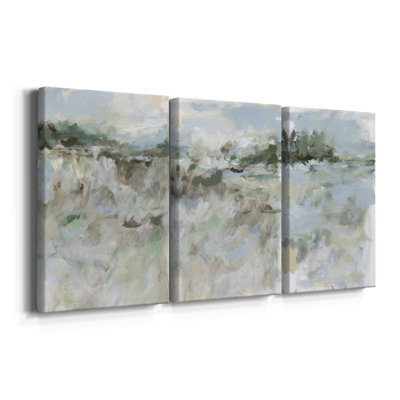 «Far Away Hills I», toile tendue sur mesure - 3 pièces