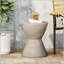 Table d'appoint d'extérieur MGO, gris clair