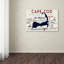 Kadey «Map 1», art textuel sur toile-21645368