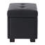 Repose-pieds de rangement en similicuir Idabel