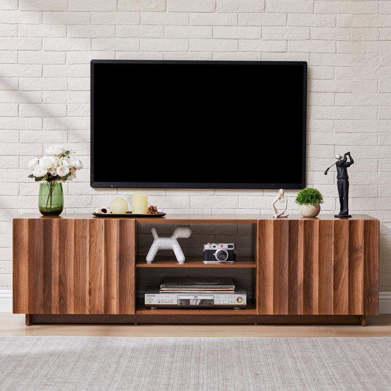 60" TV Stand with Storage, Brown