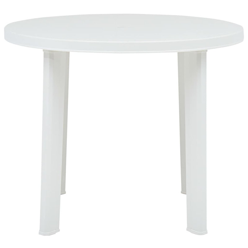Vo Round Outdoor Bistro Table - 89 cm W 89 cm D, White