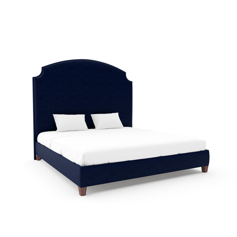 Lexington Bed With 9" Rails, White, Maestro Ultra Performance Blush, Twin