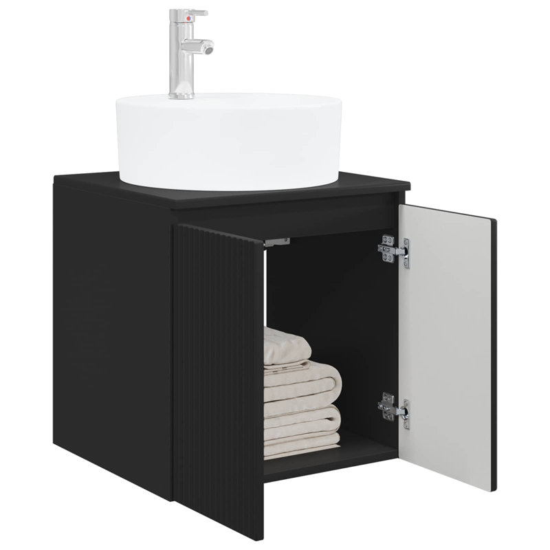495 mm Bathroom Vanity, Black