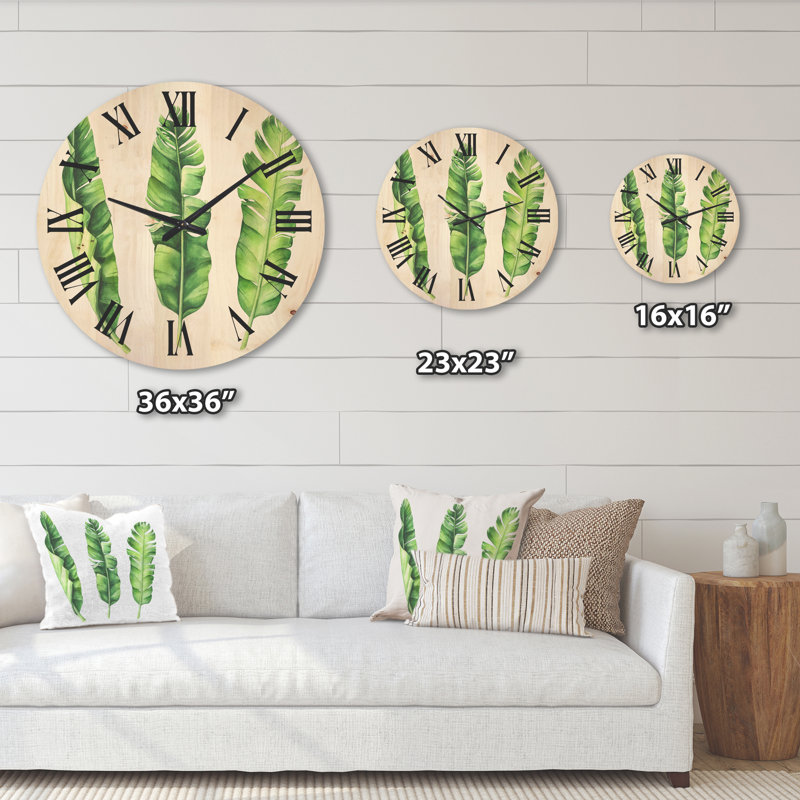 Horloge murale en bois tropical, Moyen