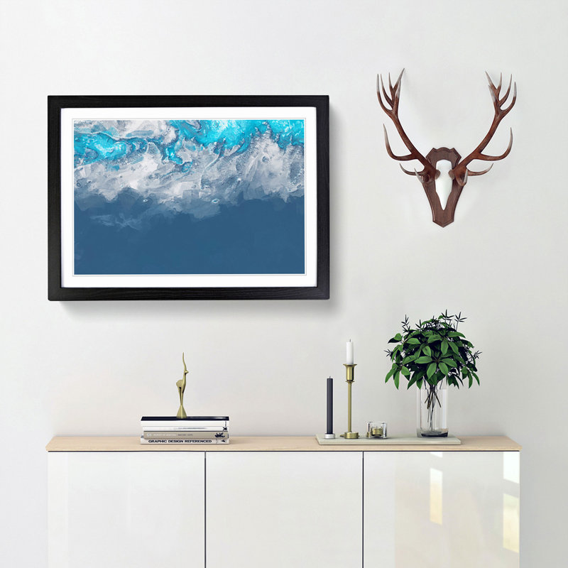 Take a Chance in Abstract - Framed Print, 48cm H x 65cm W x 2cm D, Black Framed