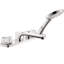 Double Handle Deck Mounted Roman Tub Faucet Trim with Diverter and Handshower