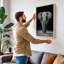 Elephant Face Modern - Wrapped Canvas-332522528-332522535