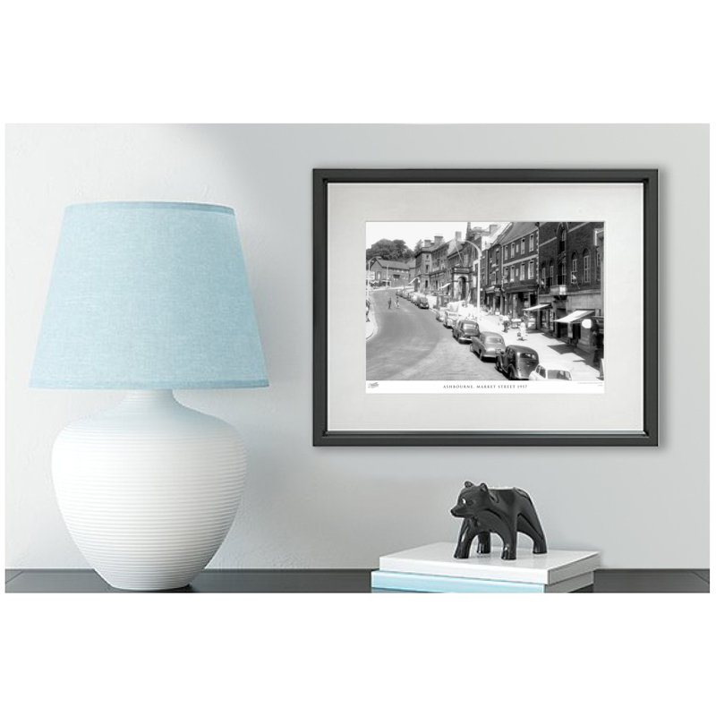 Ashbourne, Market Street 1957 - Single Picture Frame Print, 28cm H x 36cm W x 2.3cm D