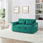 54,33 po Canapé-lit pliable polyvalent en 3 longueurs, canapé-lit moderne, canapé-lit en velours, dossier réglable (vert)-121059601
