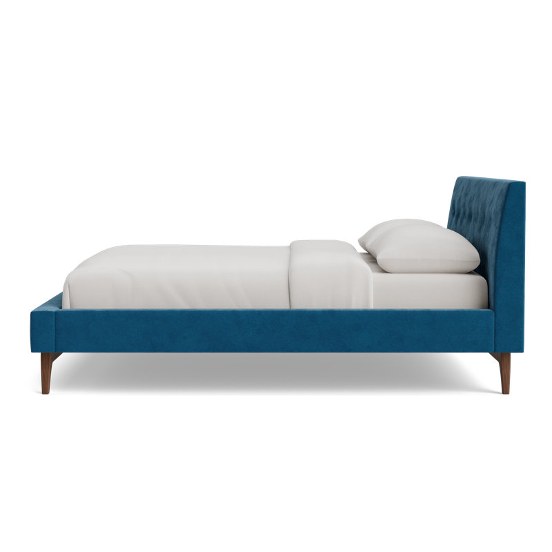 Tyler Bed, California King, Performance Velvet - Denim