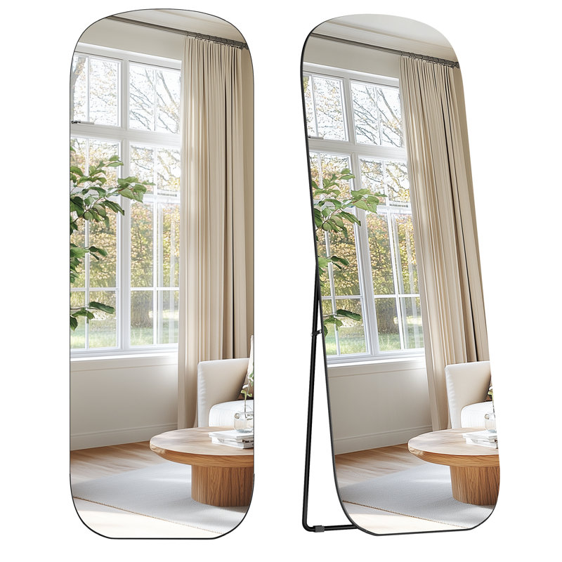 Glass Rectangle Floor Mirror