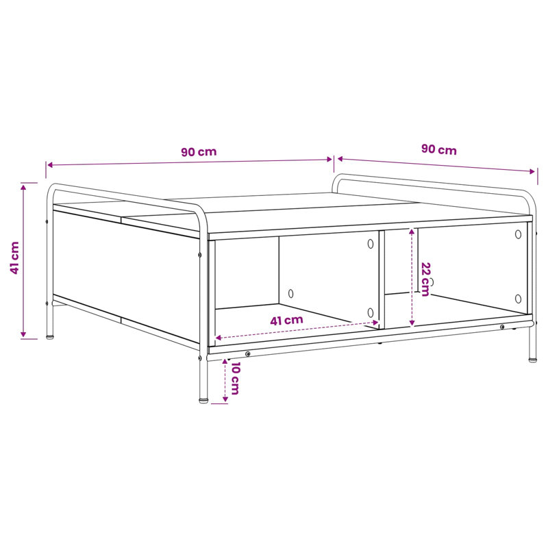 Coffee Table, Black Oak, Black Oak, Black Oak