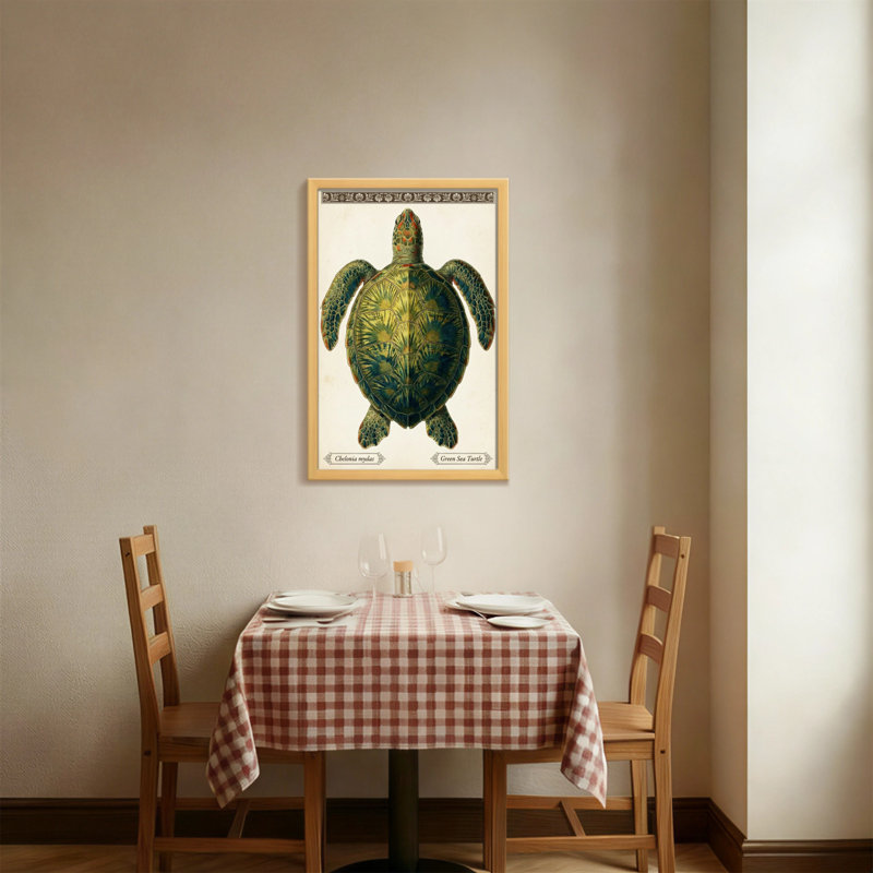 Animals Green Sea Turtle Art Print Pattern
