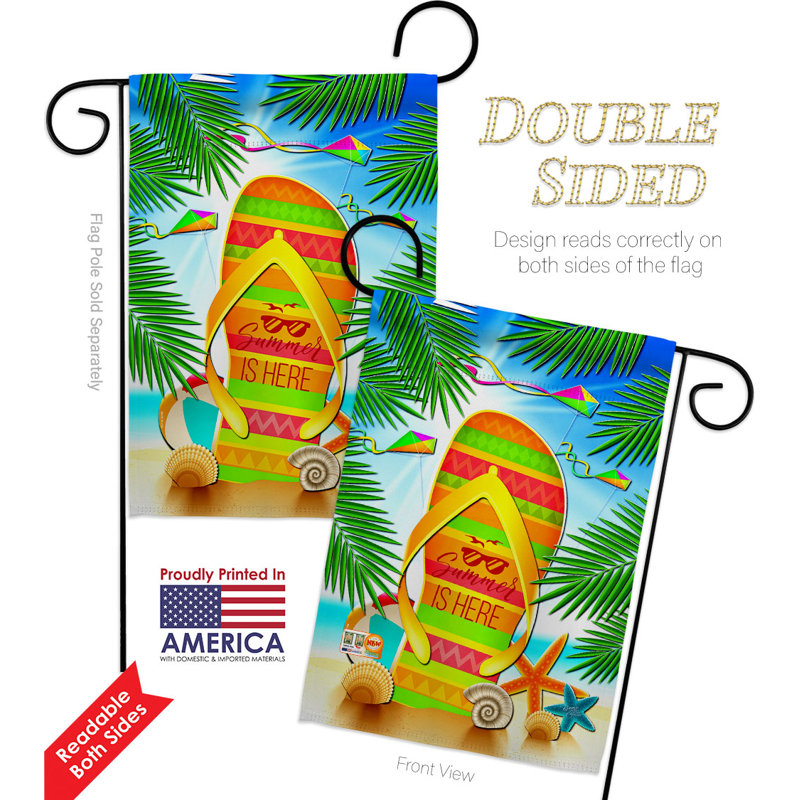 Double Sided 18.5'' H x 13'' W Polyester Flag Set