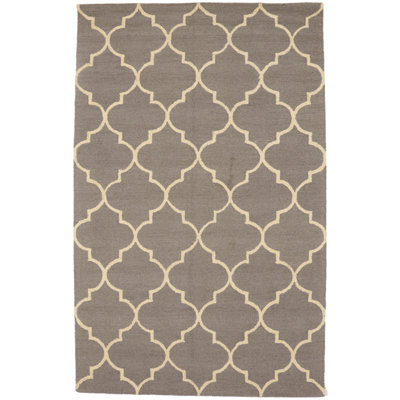 Tapis oriental gris moderne 5 x 8