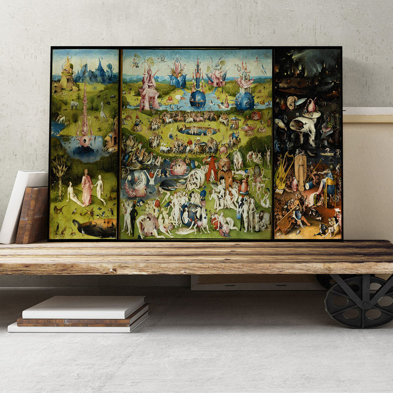 The Garden of Earthly Delights by Hieronymus Bosch - Wrapped Canvas, 50cm H x 76cm W