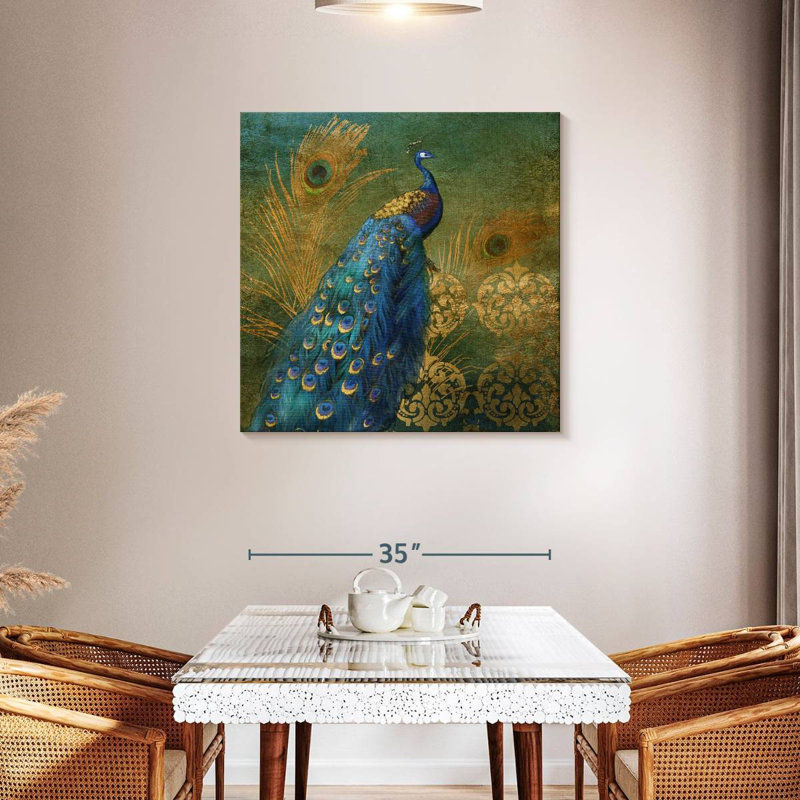 Brampt Peacock Bliss, 36" H x 36" W