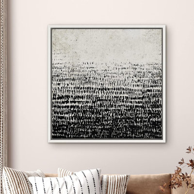 «Grunge Industrial Duotone Landscape», reproduction sur toile flottante