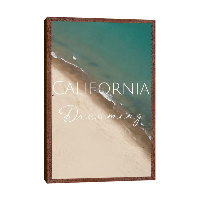 California Dreaming - Print on Canvas, Classic Brown Wood Framed, 101.6 cm H x 66.04 cm W