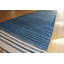 Blue Stripped Antique Huge Oversized Flat Weave Indian Dhurrie Rug