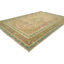 Tapis semi-antique à motif floral délavé à la main 6 x 9